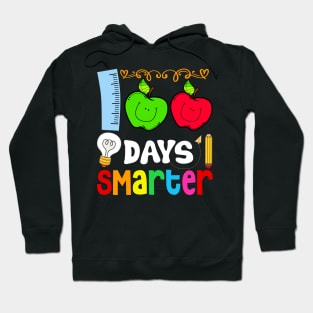 Happy 100th Day Of School Teacher Student Gifts 100 Days Smarter Hoodie